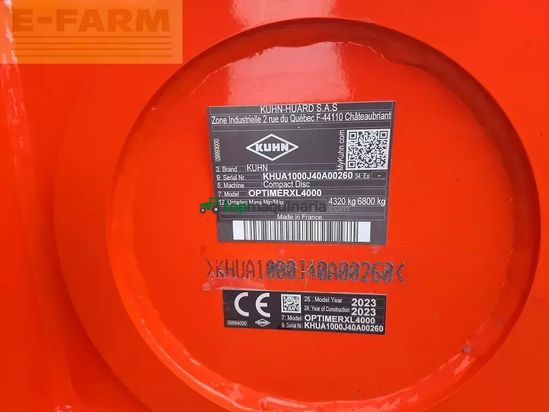 Grada de disco - Kuhn - optimer xl4000