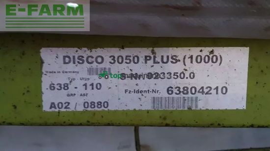 Cortacésped manual - Claas - disco 3050 plus