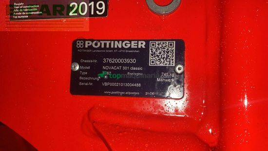 Cortacésped manual - Pöttinger - novacut 301