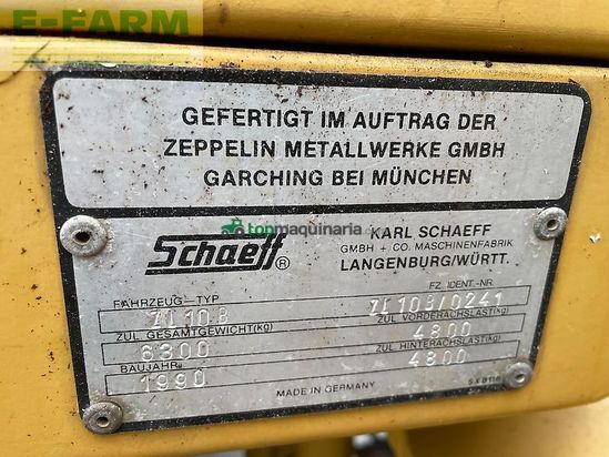 Minicargadora - Zeppelin - schaeff zl10 b radlader mit schaufel
