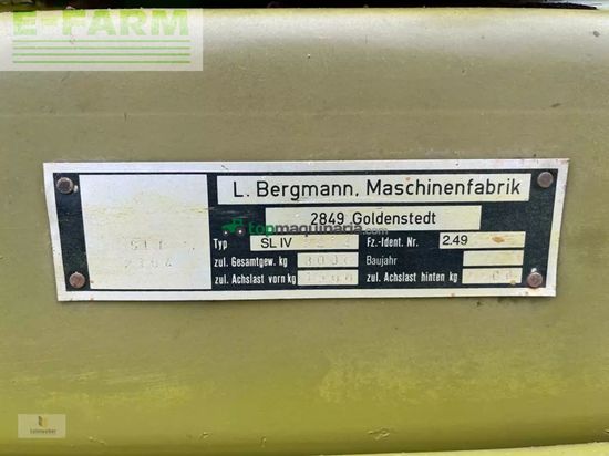 Remolqu agrícola - Bergmann - slt 2104