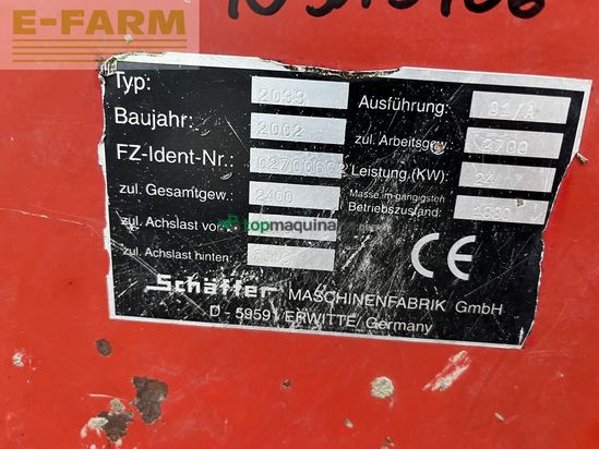 Minicargadora - Schaffer - 2033 mit zwillingsreifen 2850h