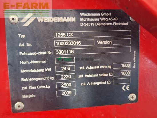Minicargadora - Weidemann - 1255 cx 35 sk-a