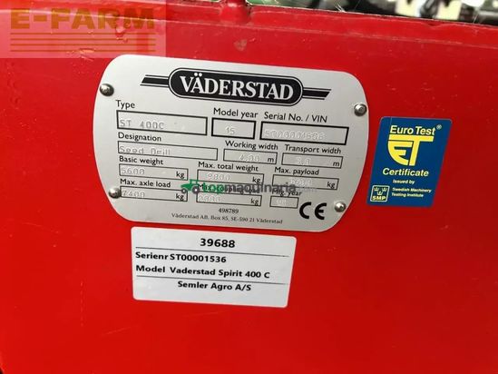 Combinado de siembra - Väderstad - spirit 400c