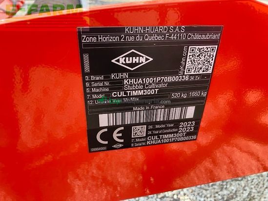 Cultivador - Kuhn - cultimer m 300t