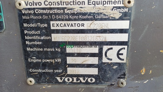 Excavadora VOLVO  EC220