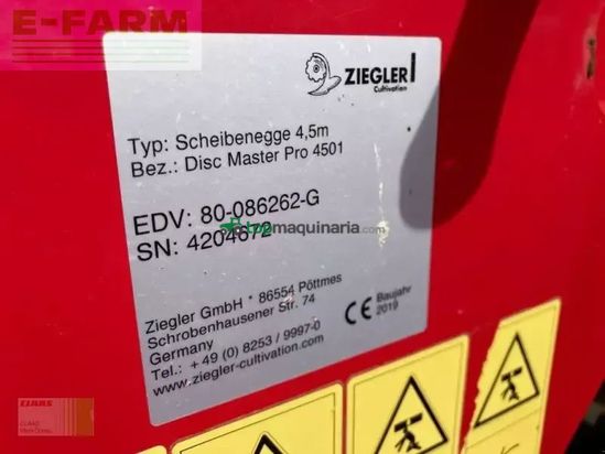 Grada de disco - Ziegler - disc master pro 4501