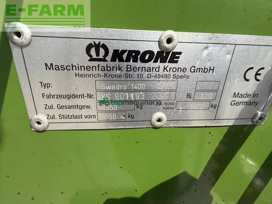 Rastrillo - Krone - swadro 1400