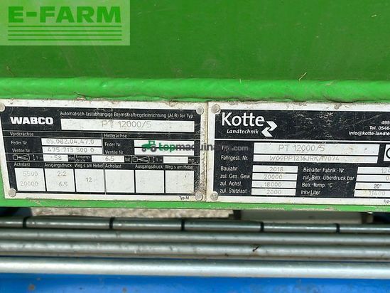 Cuba de purin - Kotte - pt 12000/5 preis reduziert !!!