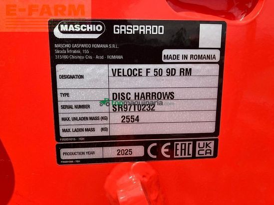 Grada de disco - Maschio - veloce 500