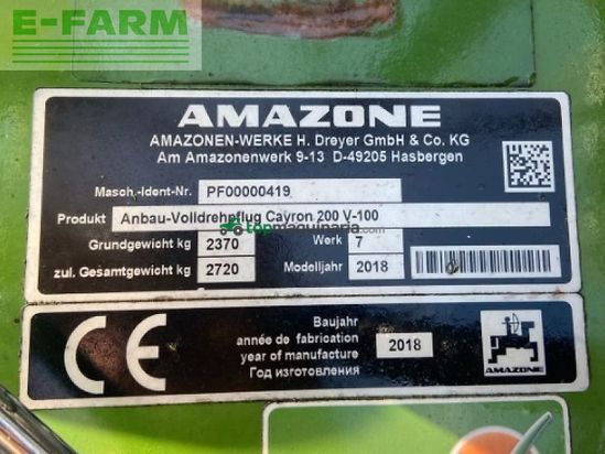 Arado - Amazone - cayron 200 v