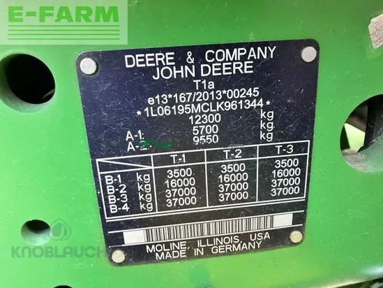 Tractor agrícola - John Deere - 6195m