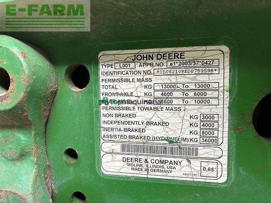 Tractor agrícola - John Deere - 6210r