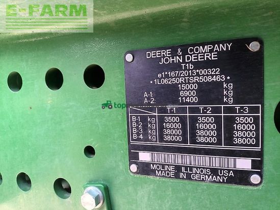 Tractor agrícola - John Deere - 6r250 / 6r 250 garantie bis 02/2028