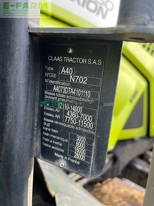 Tractor agrícola - Claas - axion 850