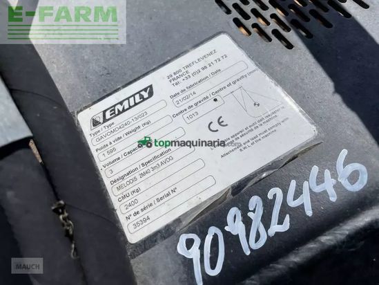 Remolqu esparcidor -  - emily melodis mischschaufel 2400mm 3,0m³