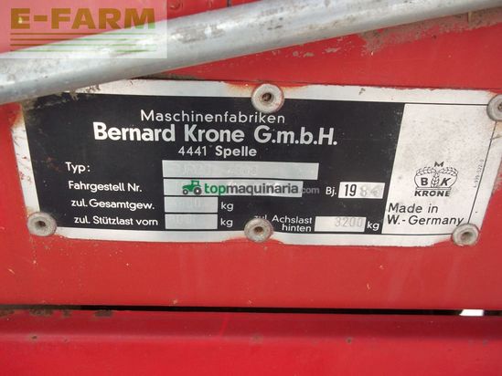 Cinta transportadora de forraje - Krone - turbo 4000