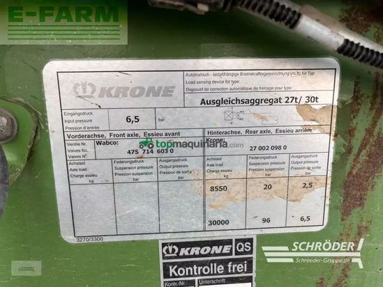 Cinta transportadora de forraje - Krone - tx 560 d