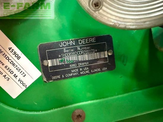 Cabezal - John Deere - 635d m. vogn