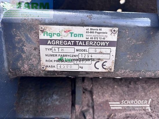 Grada de disco -  - agrotom ath 6.0 | 6 meter