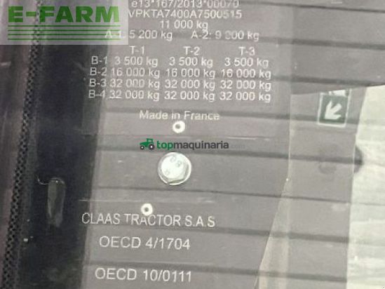 Tractor agrícola - Claas - arion 550 cmatic cebis