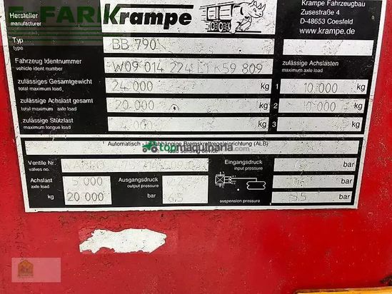 Volquet - Krampe - big body bb 750 *plane*