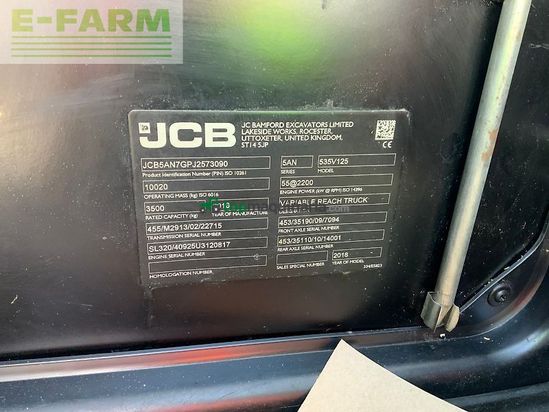 Telescopica - JCB - 535-125 hi viz telehandler (st24434)