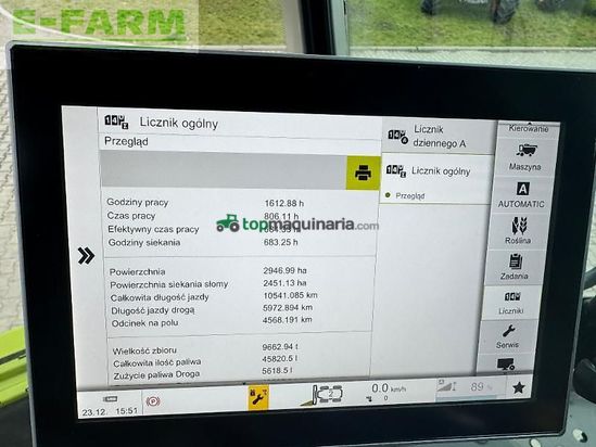 Cosechadora de Cereal - Claas - lexion 6800