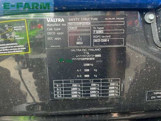 Tractor agrícola - Valtra - t215d mit 60 km/h