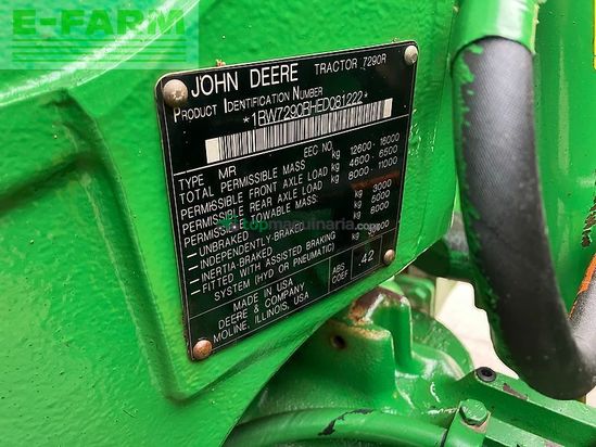 Tractor agrícola - John Deere - 7290r auto powr