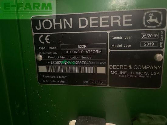 Cabezal - John Deere - 622r *kundenauftrag*