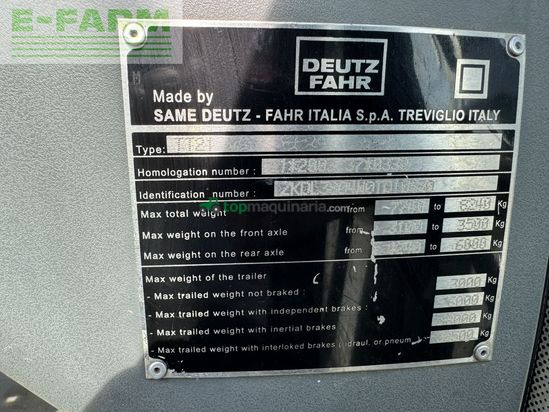 Tractor agrícola - Deutz-Fahr - agrotron k 410 premium