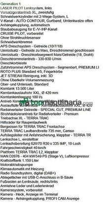 Cosechadora de Cereal - Claas - lexion 7700 tt