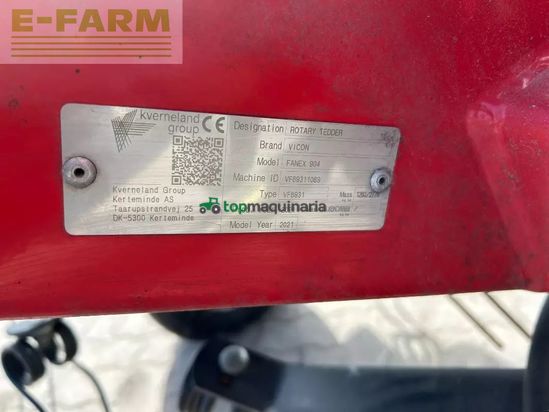 Henificador - Vicon - fanex 904