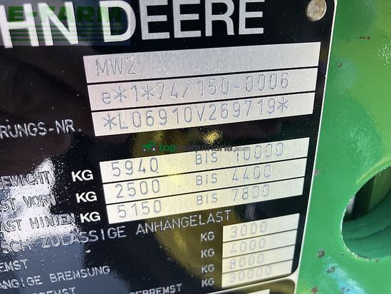 Tractor agrícola - John Deere - 6910 tls, powr quad