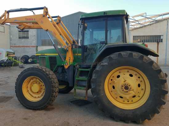 Tractor agrícola - John Deere - 7710 con pala