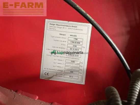 Empacadora gigant - Welger - rp445