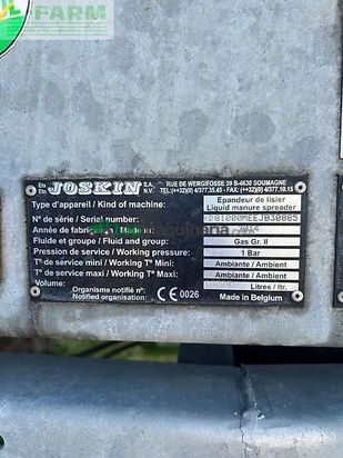 Cuba de purin - Joskin - modulo 2 10000 meb