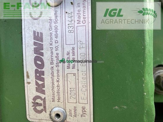 Cabezal - Krone - easycollect 6000 fp