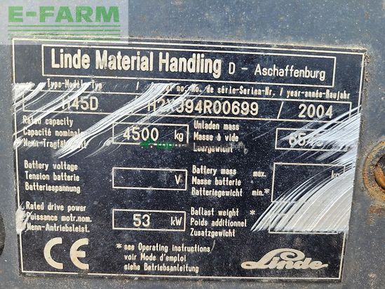 Elevadora - Linde - h45d stapler diesel