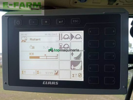 Empacadora gigant - Claas - presse à balles rondes rollant 520rc claas