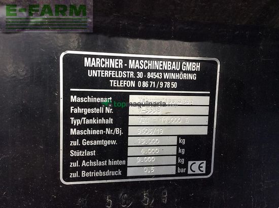 Cuba de purin - Marchner - vfw 11.000 l einachs