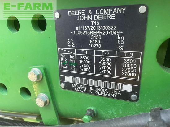 Tractor agrícola - John Deere - 6r215 / 6r 215