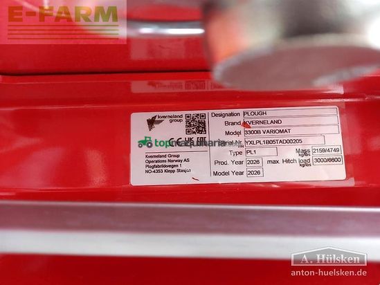 Arado - Kverneland - 3300 b variomat 5 schar