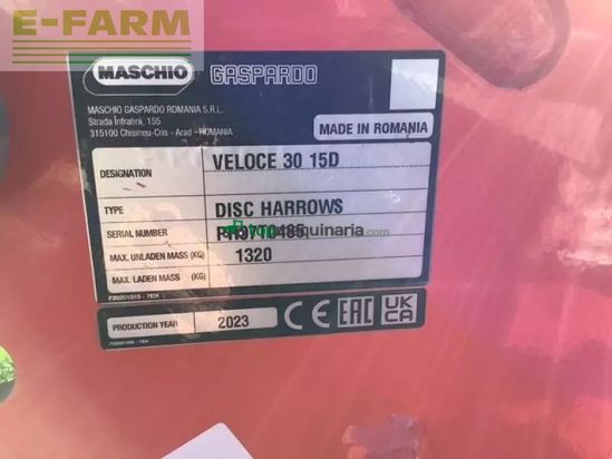 Grada de disco - Maschio - veloce300