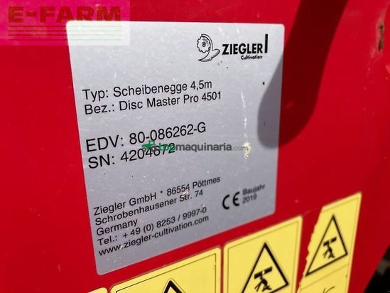 Grada de disco - Ziegler - disc master pro 4501