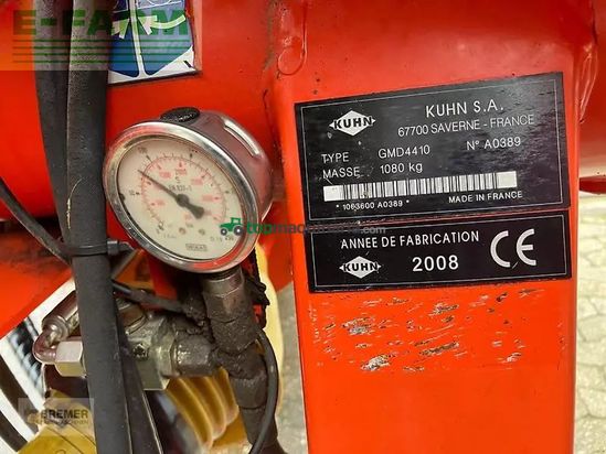 Cortacésped manual - Kuhn - gmd 4410 lift control