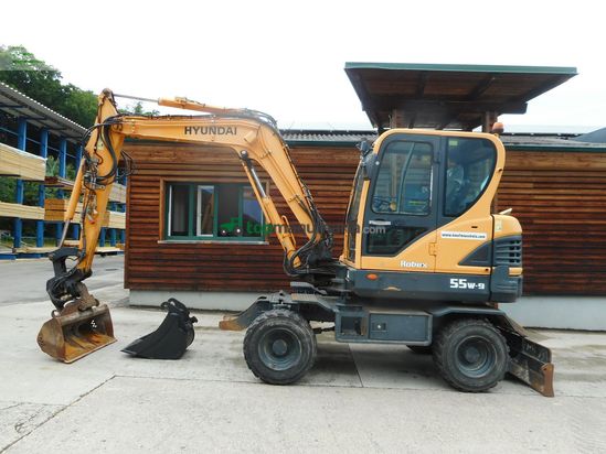 Excavadora - Hyundai - robex 55 w-9 ( 5.560kg ) powertilt + straßenzula