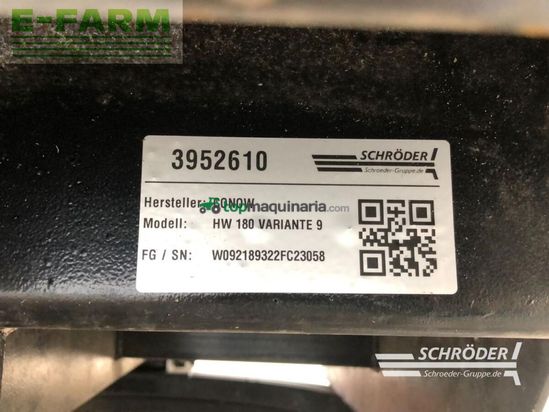 Remolqu agrícola -  - hw 180 v9