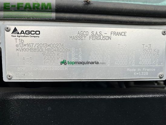 Tractor agrícola - Massey Ferguson - 8s.265